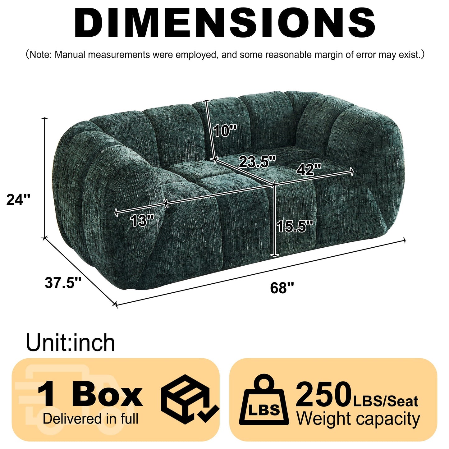 Rounded Cloud Sofa and Piano Key Backrest Design