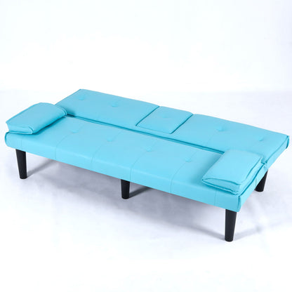Compact Foldable Sofa Bed and Cup Holder