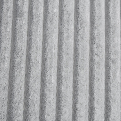 Chaise upholstery close-up in grey plush fabric with vertical ridges on Tampa Home & Garden Store