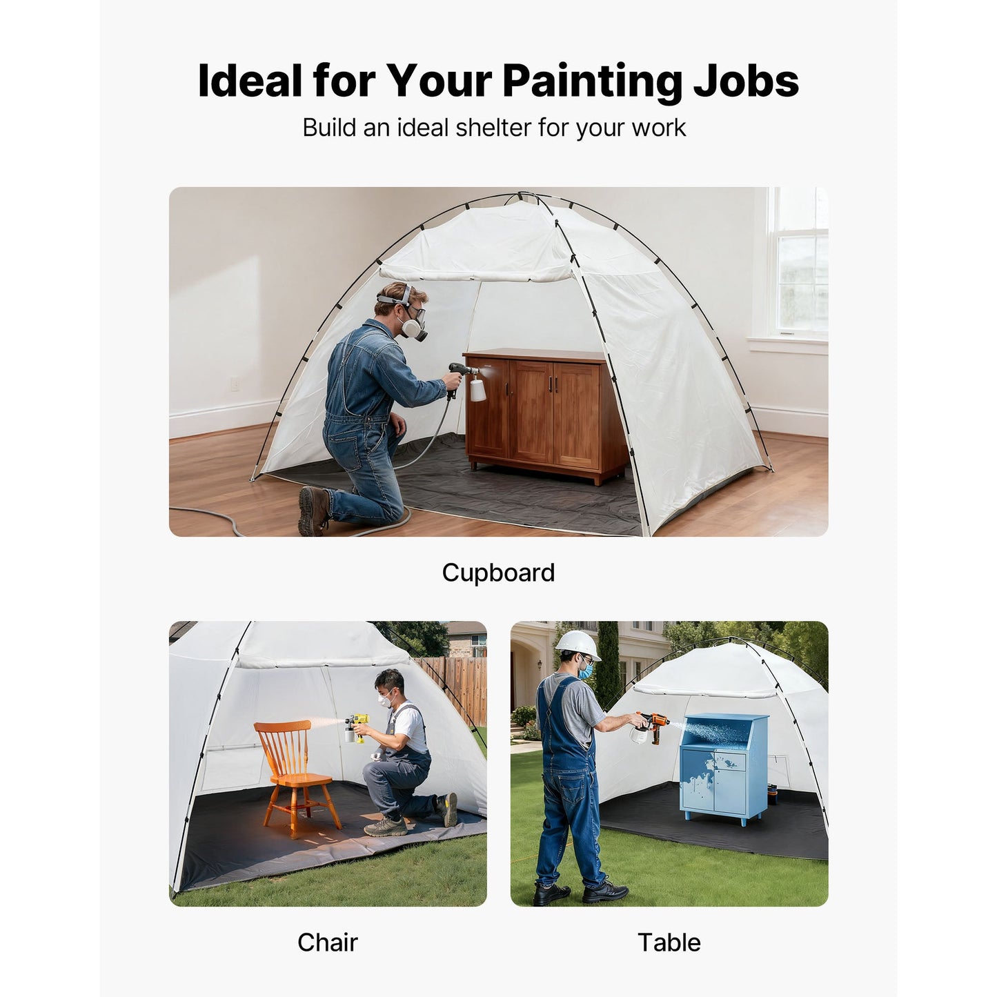 Portable Paint Booth Tent for Home and Studio