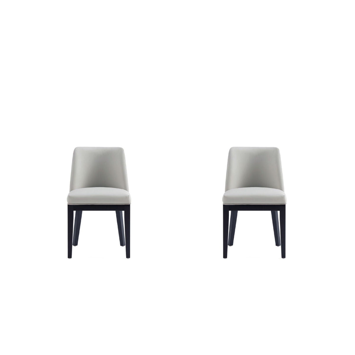 Upholstered dining chairs set, gray fabric with solid beech frame, 2 chairs, HouseOfZazla on Tampa Home & Garden Store
