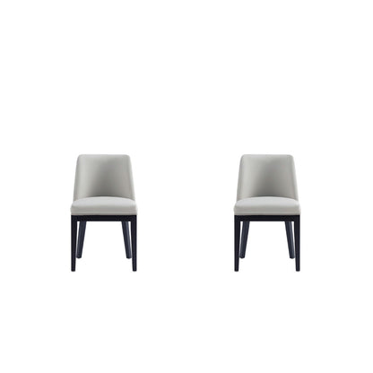 Upholstered dining chairs set, gray fabric with solid beech frame, 2 chairs, HouseOfZazla on Tampa Home & Garden Store