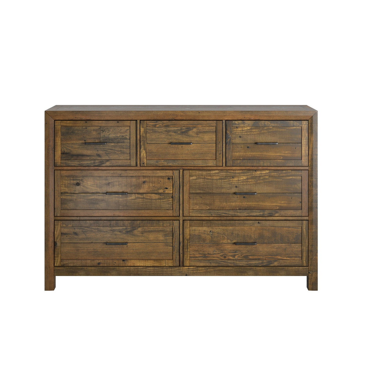 7 Drawer Dresser in brown wood with smooth-glide drawers by HouseOfZazla on Tampa Home & Garden Store