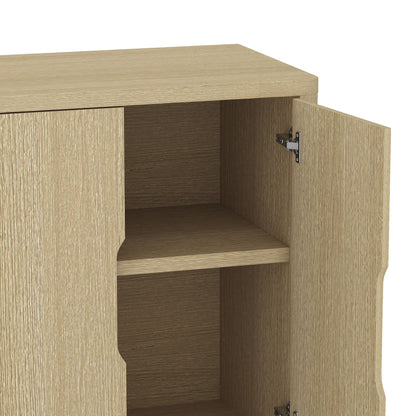 Rivington sideboard light oak finish with adjustable shelves and soft close doors on Tampa Home & Garden Store