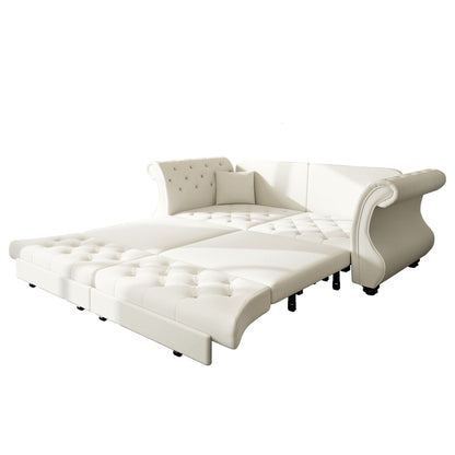 Oversized Chesterfield Sofa and a Pull Out Bed