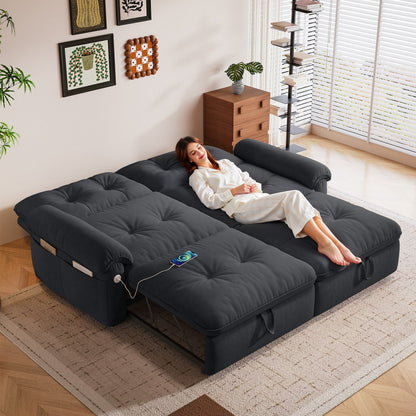 77 Inch Modern and Cozy Convertible Sofa Bed