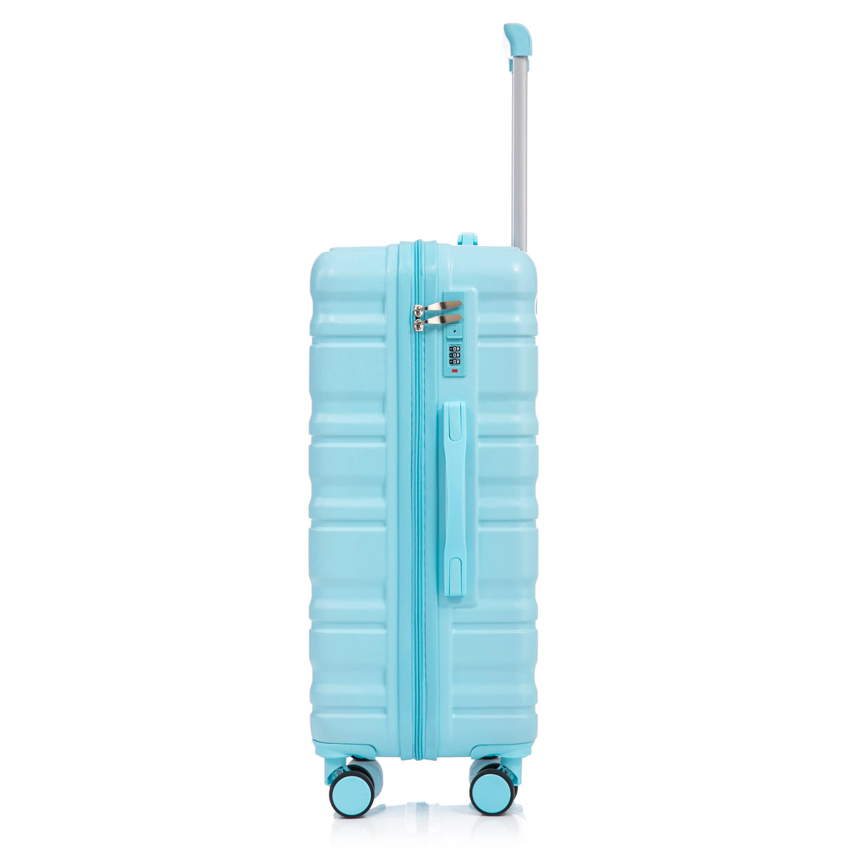 HIFINE Tourist blue 3-Piece spinner set; hard-shell with extendable handle and 4 wheels on Tampa Home & Garden Store