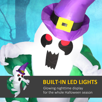 4ft Animated Window-Cling Inflatable Ghost with LED Illumination, purple hat, HouseOfZazla on Tampa Home & Garden Store