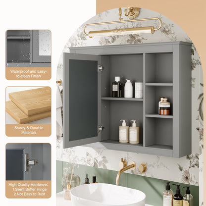 Wall Mounted Medicine Cabinet with Mirror