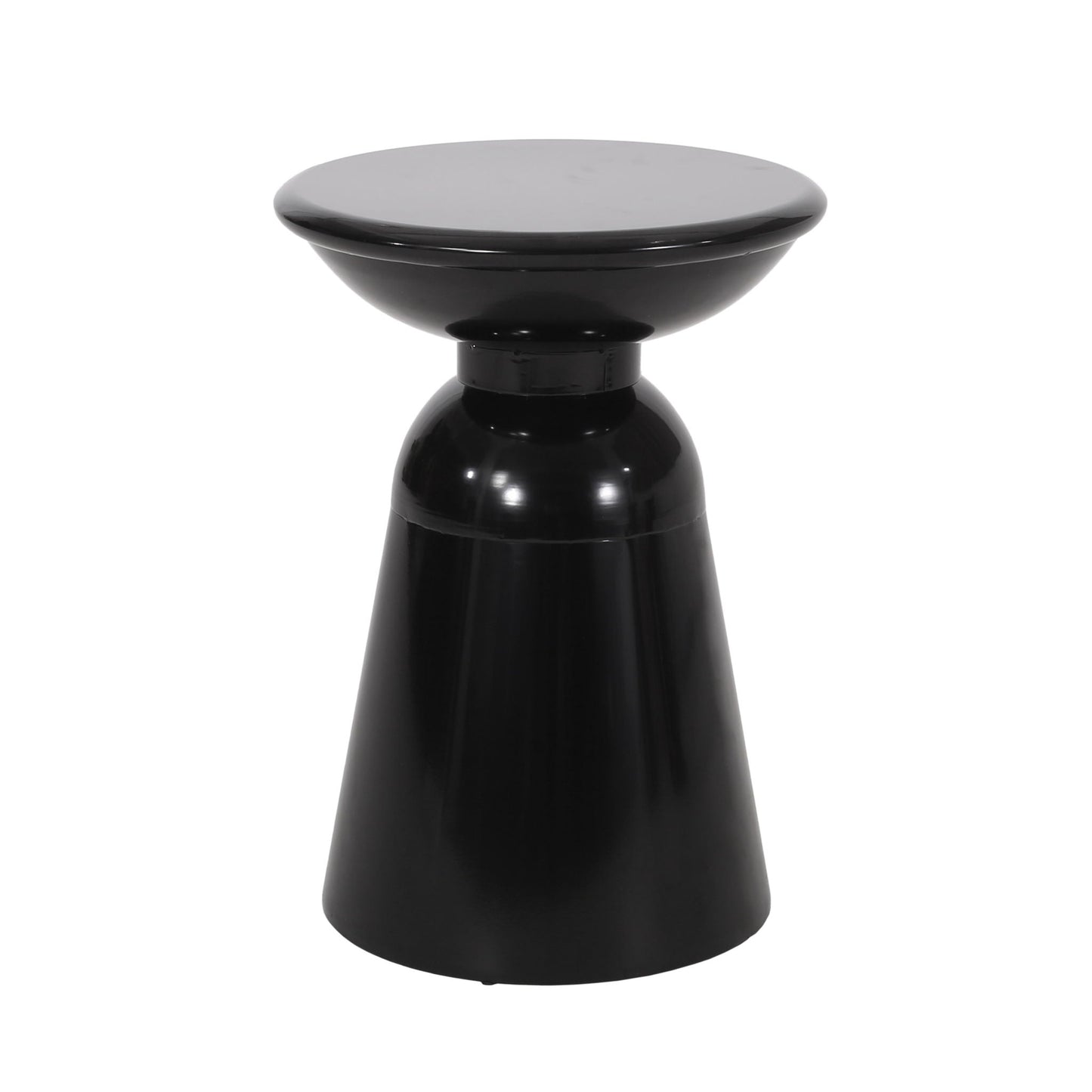 Modern Round Metal Pedestal Outdoor Table