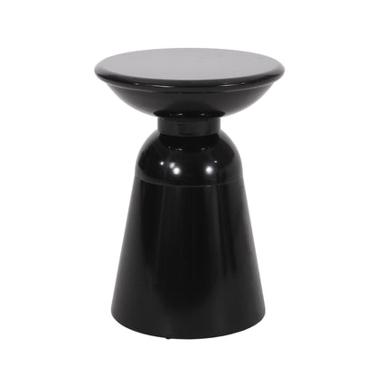 Modern Round Metal Pedestal Outdoor Table
