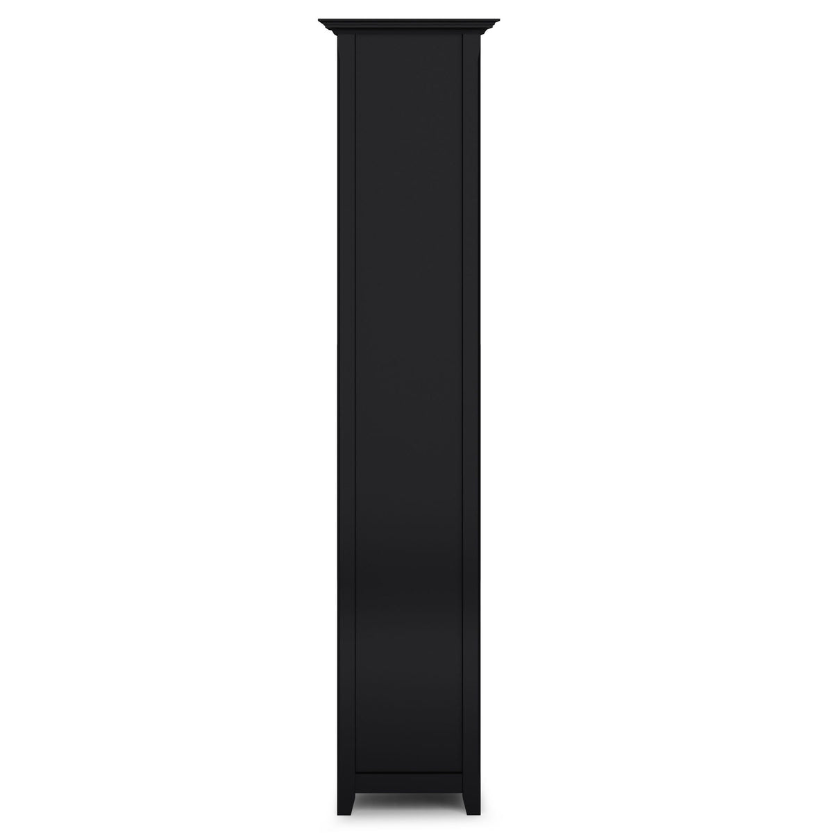Amherst wooden bookcase with adjustable shelves, black finish by HouseOfZazla on Tampa Home & Garden Store