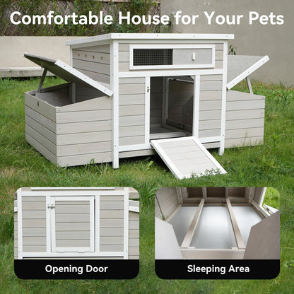 Large Wooden Outdoor Hen House and Nesting Box