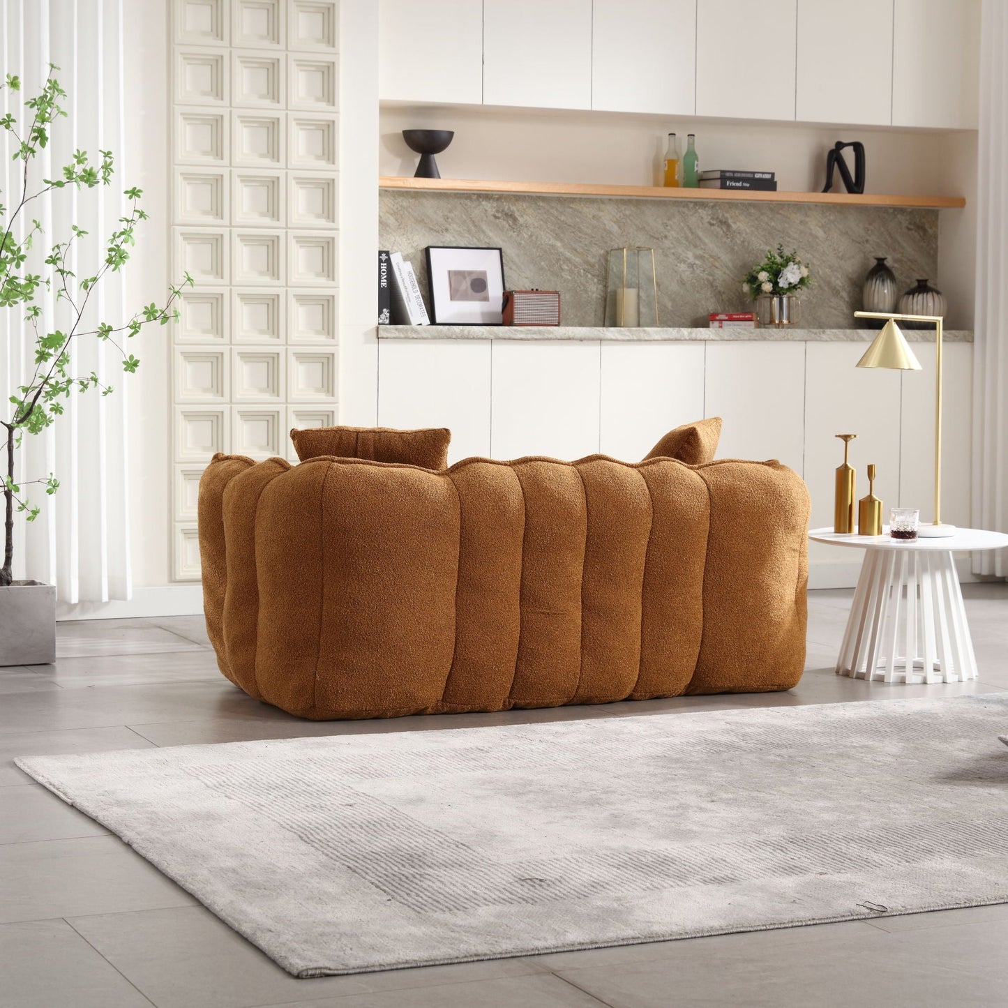 Cozy Beanbag Chair With Resilient Foam Core For 2