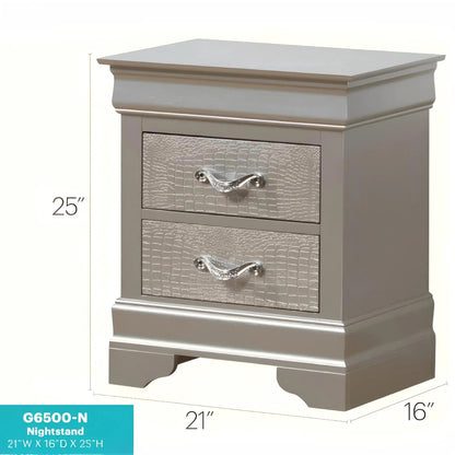 Decorative Nightstand with Modern Accents