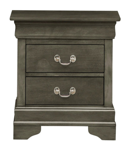 Traditional Nightstand Carved Bases and Curves