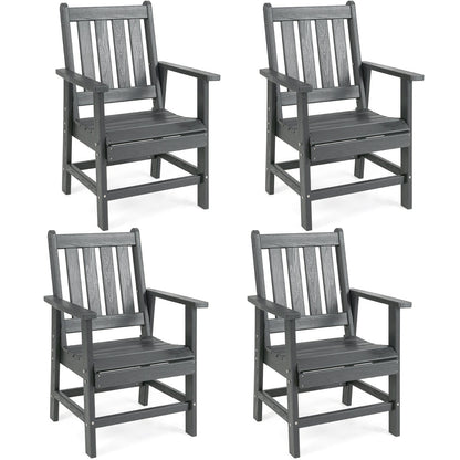 Set of 4 Patio Dining Chairs with Wide Armrests - Tampa Home & Garden Store