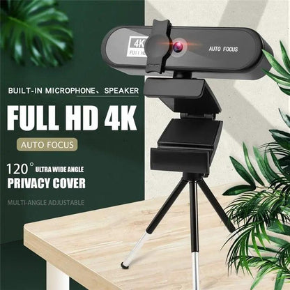 4K Conference Webcam Autofocus with Mic Home