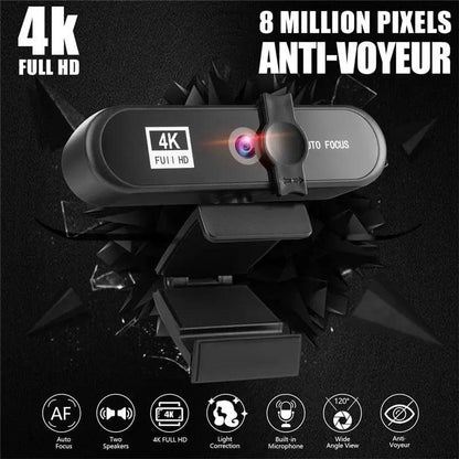 4K Conference Webcam Autofocus with Mic Home