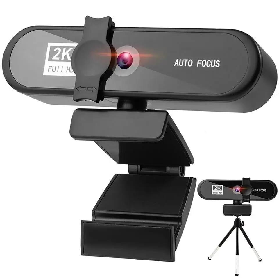 2K 4K Webcam Tripod Autofocus USB Camera