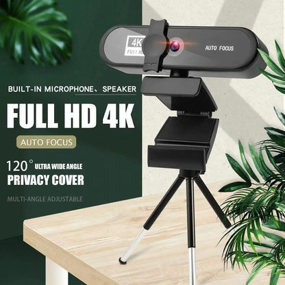 2K 4K Webcam Tripod Autofocus USB Camera