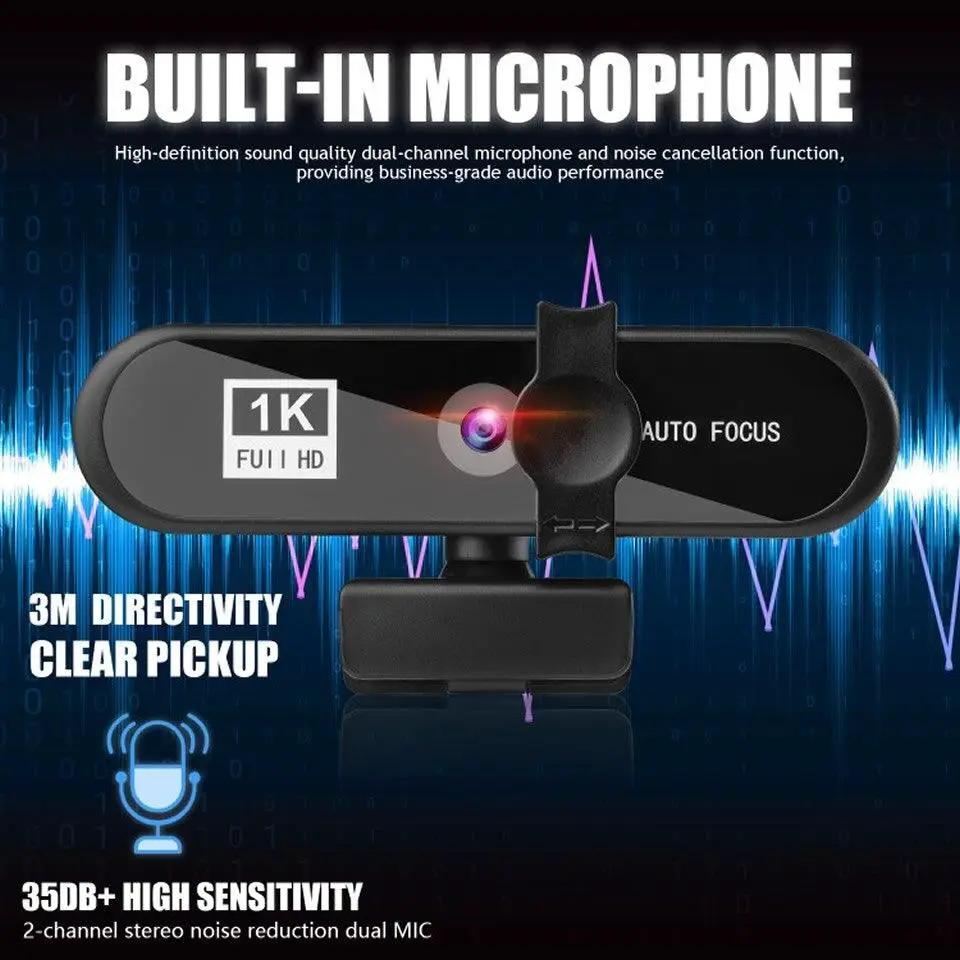 2K 4K Webcam Tripod Autofocus USB Camera