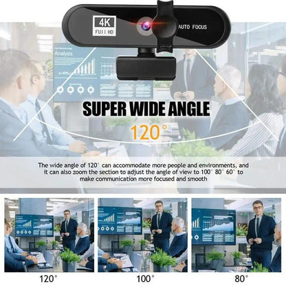 2K 4K Webcam Tripod Autofocus USB Camera