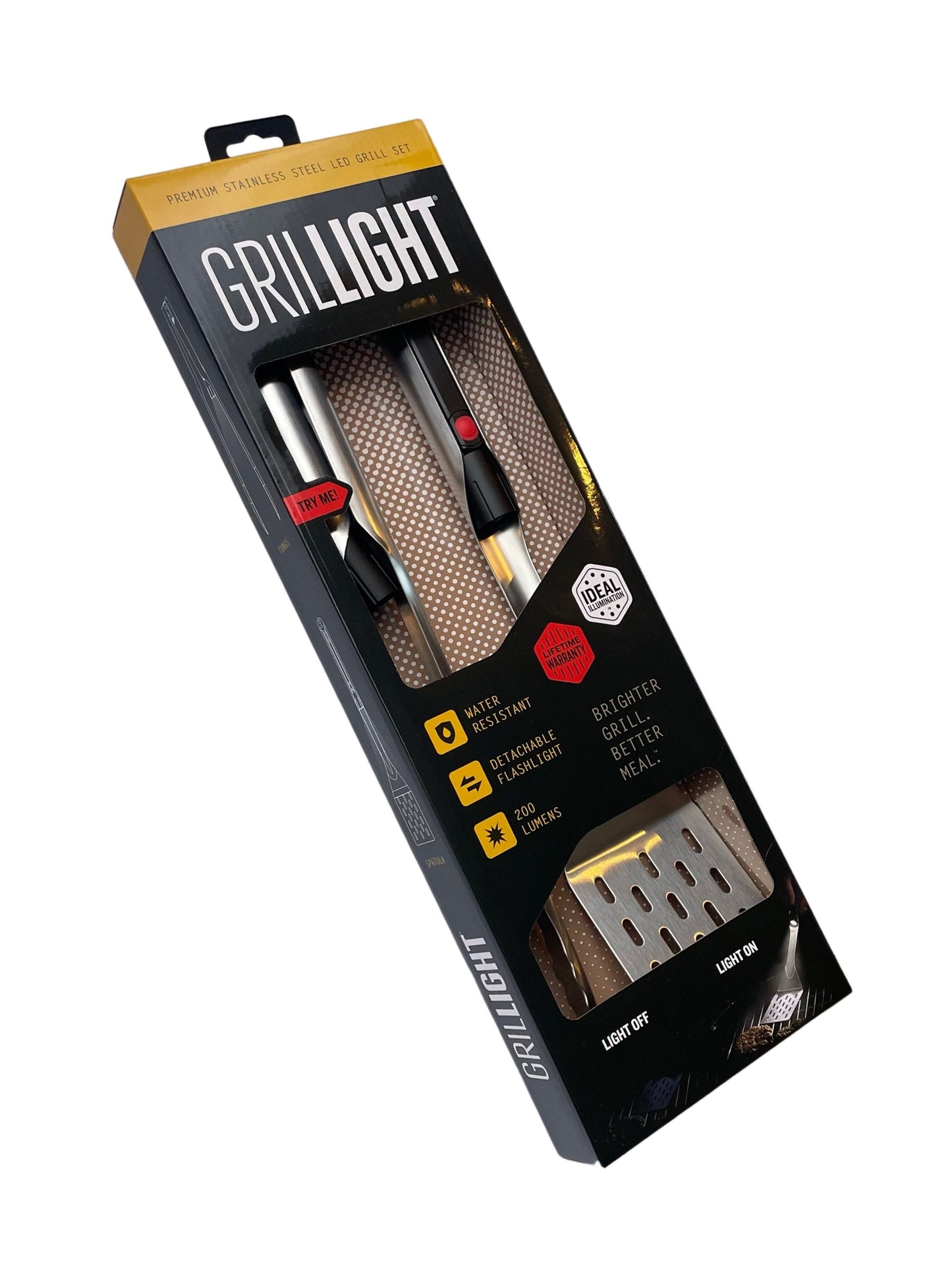 2-Piece Grilling Set | LED Spatula & Smart Tongs