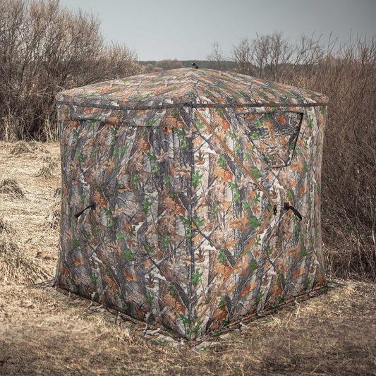 2-3 Person hunting blind portable pop-up ground tent in camouflage pattern on Tampa Home & Garden Store