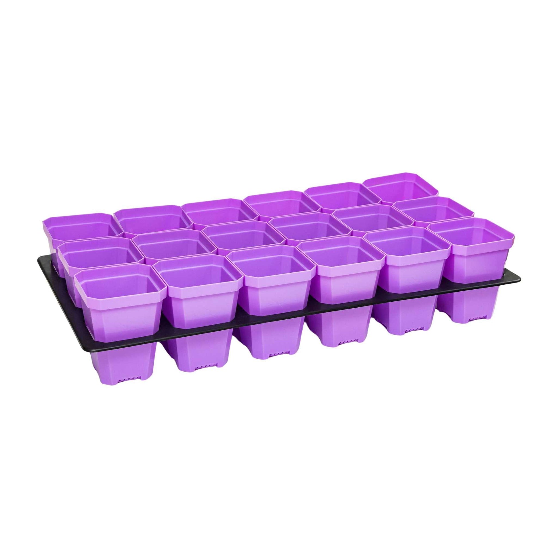 3.3" Heavy Duty Seed Starting Pots with Inserts - Tampa soil911.com