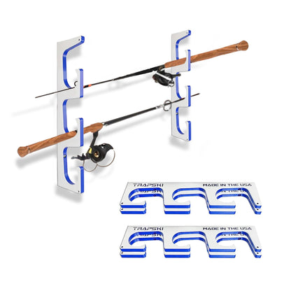 3, 4, 6+ Fishing Rod Racks Wall or Ceiling Mount Fishing Pole Storage Rack - Tampa Home & Garden Store