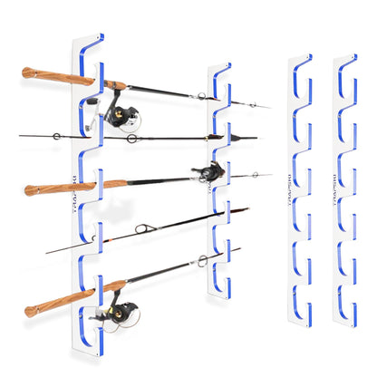 3, 4, 6+ Fishing Rod Racks Wall or Ceiling Mount Fishing Pole Storage Rack - Tampa Home & Garden Store