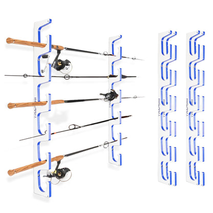 3, 4, 6+ Fishing Rod Racks Wall or Ceiling Mount Fishing Pole Storage Rack - Tampa Home & Garden Store