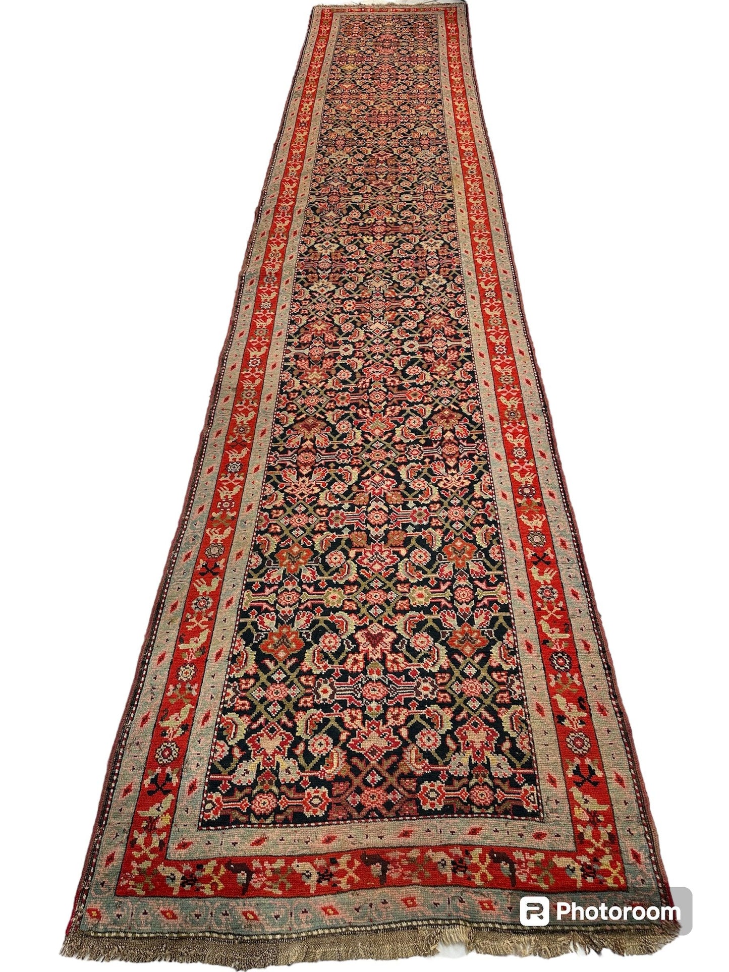 3’4” x 17’ Karabkah Antique Caucasian Wool on Wool Runner - Tampa Home & Garden Store
