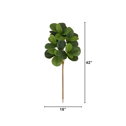 3.5’ Artificial Fiddle Leaf Fig Tree - Set of 3 (No Pot) - Tampa Home & Garden Store