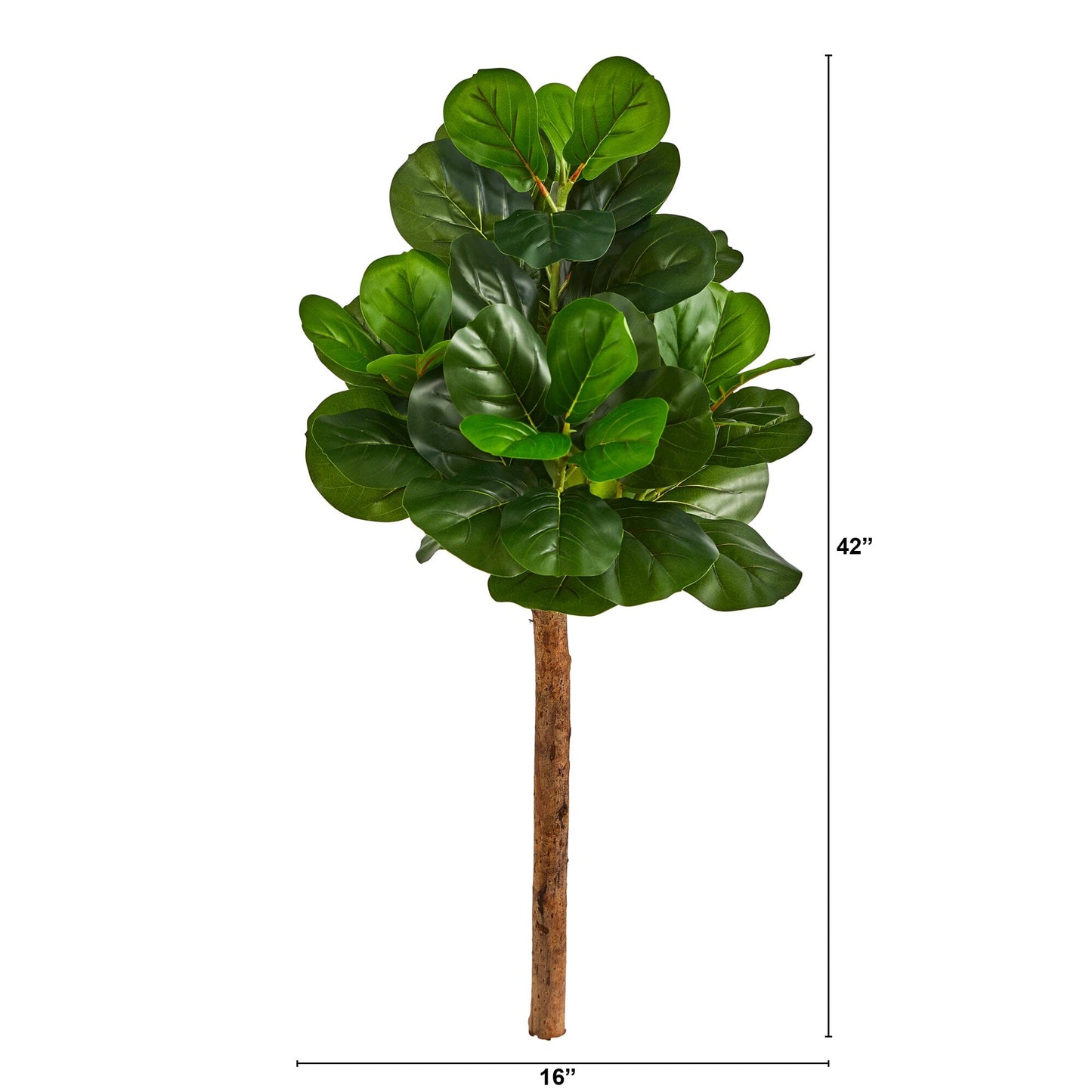 3.5’ Artificial Fiddle Leaf Tree (No Pot) - Tampa Home & Garden Store