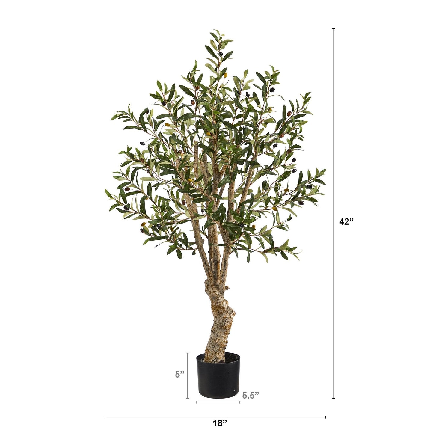 3.5’ Artificial Olive Tree - Tampa Home & Garden Store