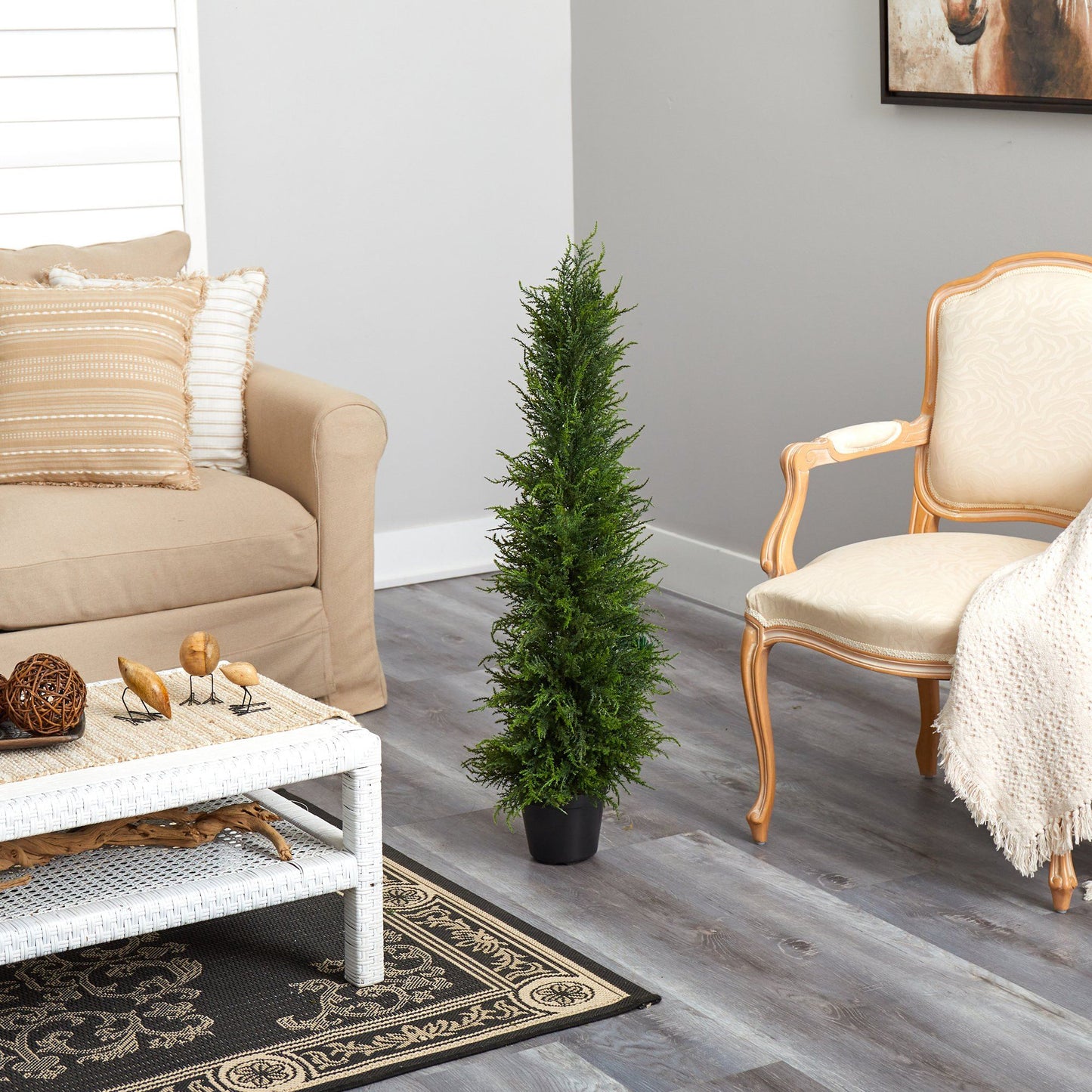 3.5’ Cypress Artificial Tree UV Resistant (Indoor/Outdoor) - Tampa Home & Garden Store