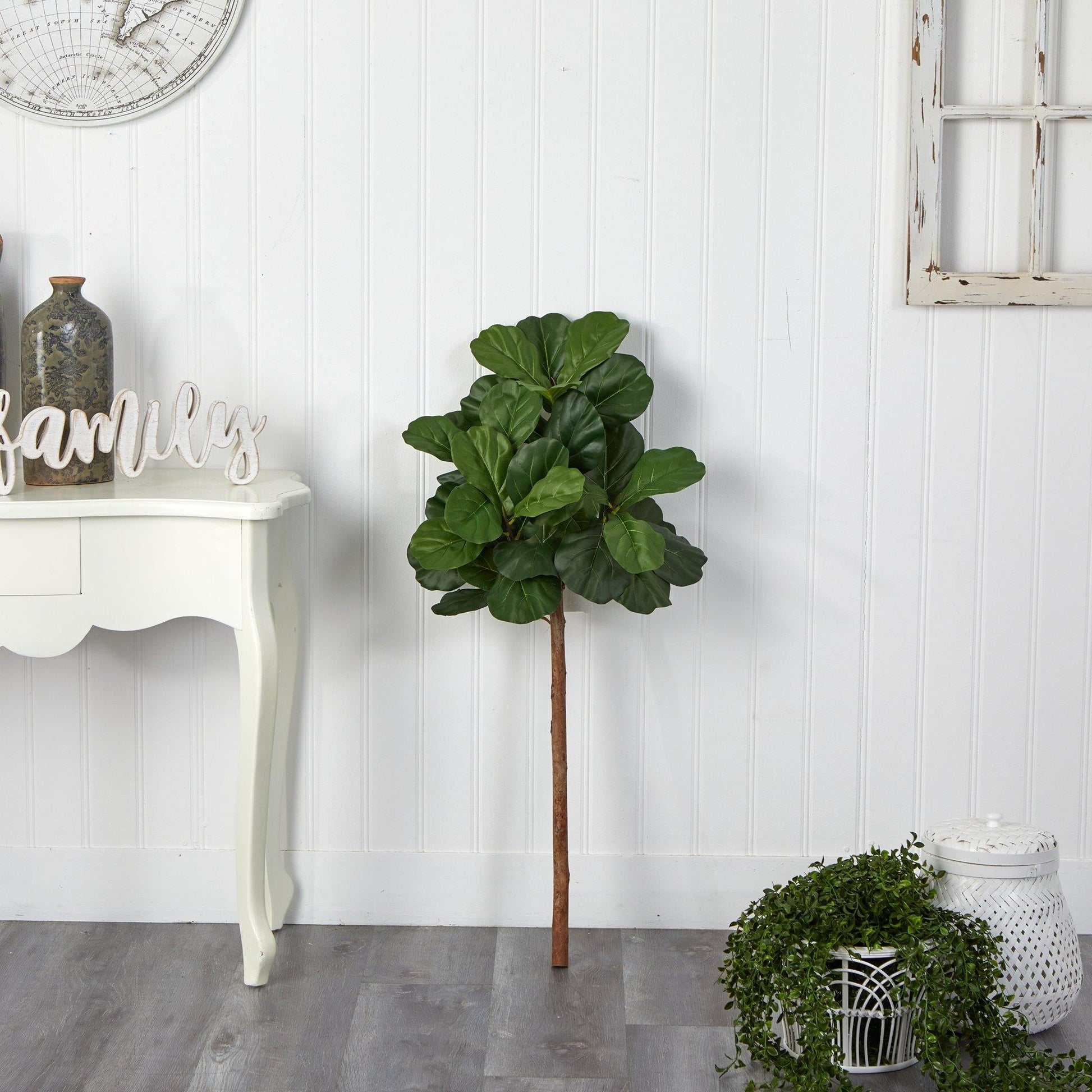 3.5' Fiddle Leaf Artificial Tree (No Pot) - Tampa Home & Garden Store