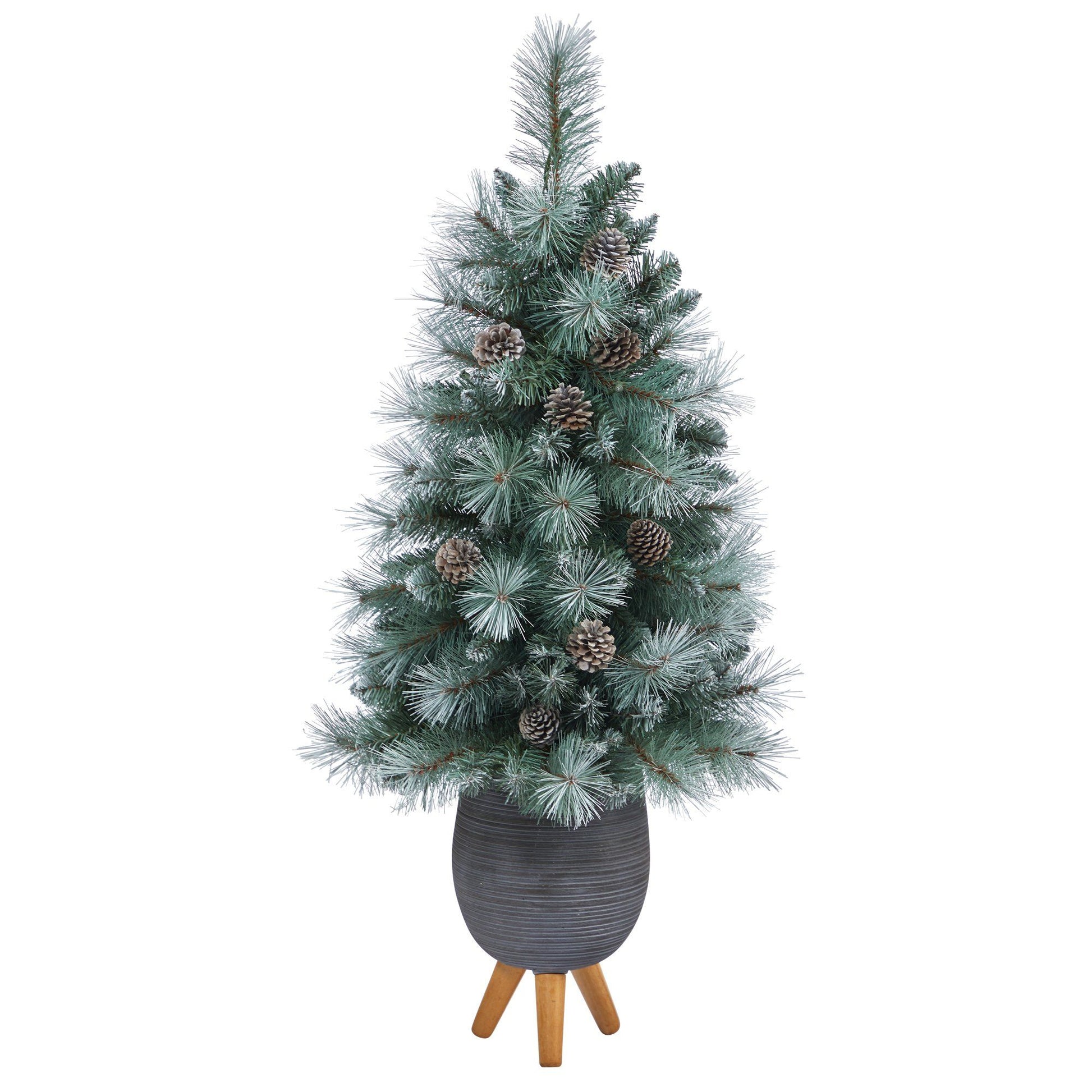 3.5’ Frosted Tip British Columbia Mountain Pine Artificial Christmas Tree - Tampa Home & Garden Store