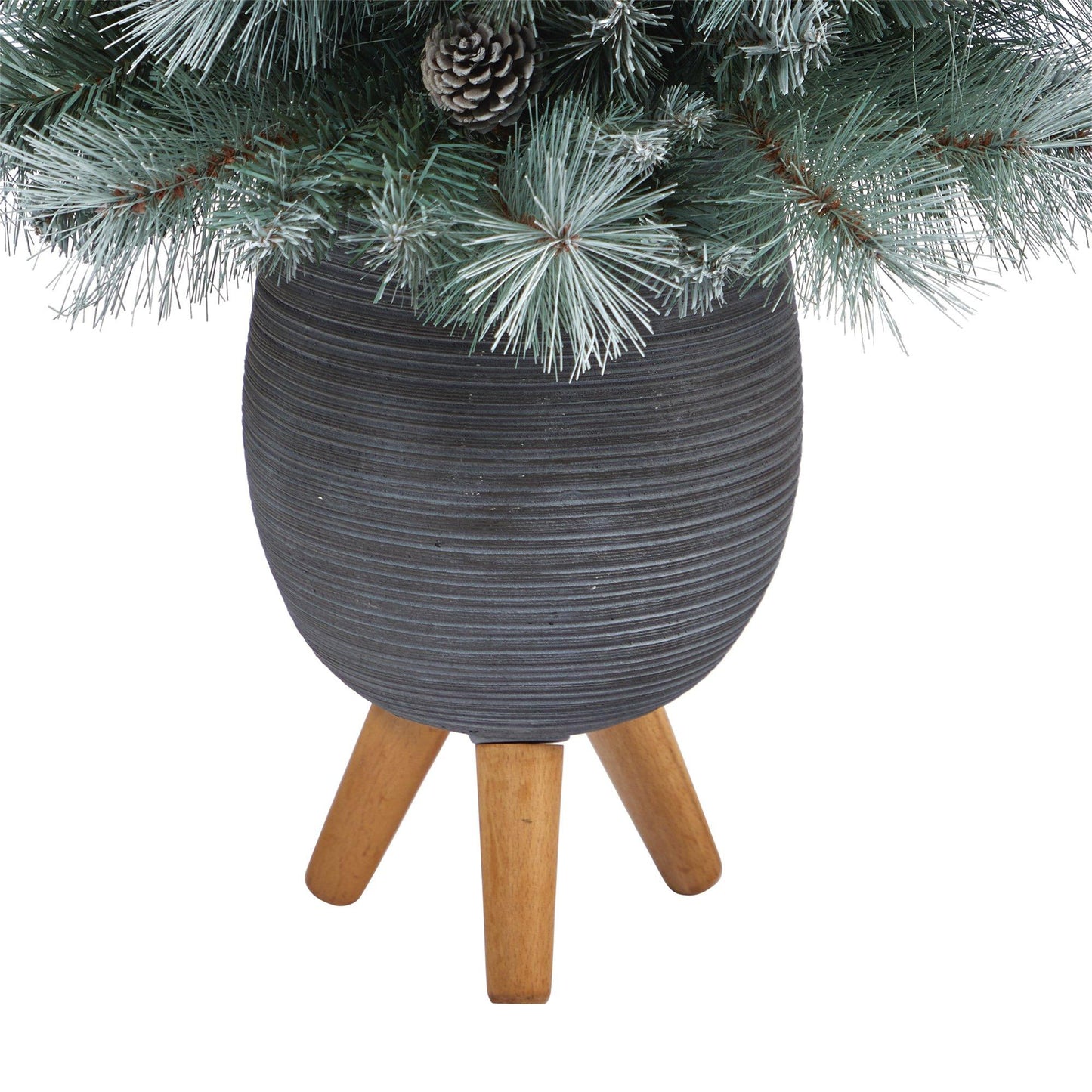 3.5’ Frosted Tip British Columbia Mountain Pine Artificial Christmas Tree - Tampa Home & Garden Store