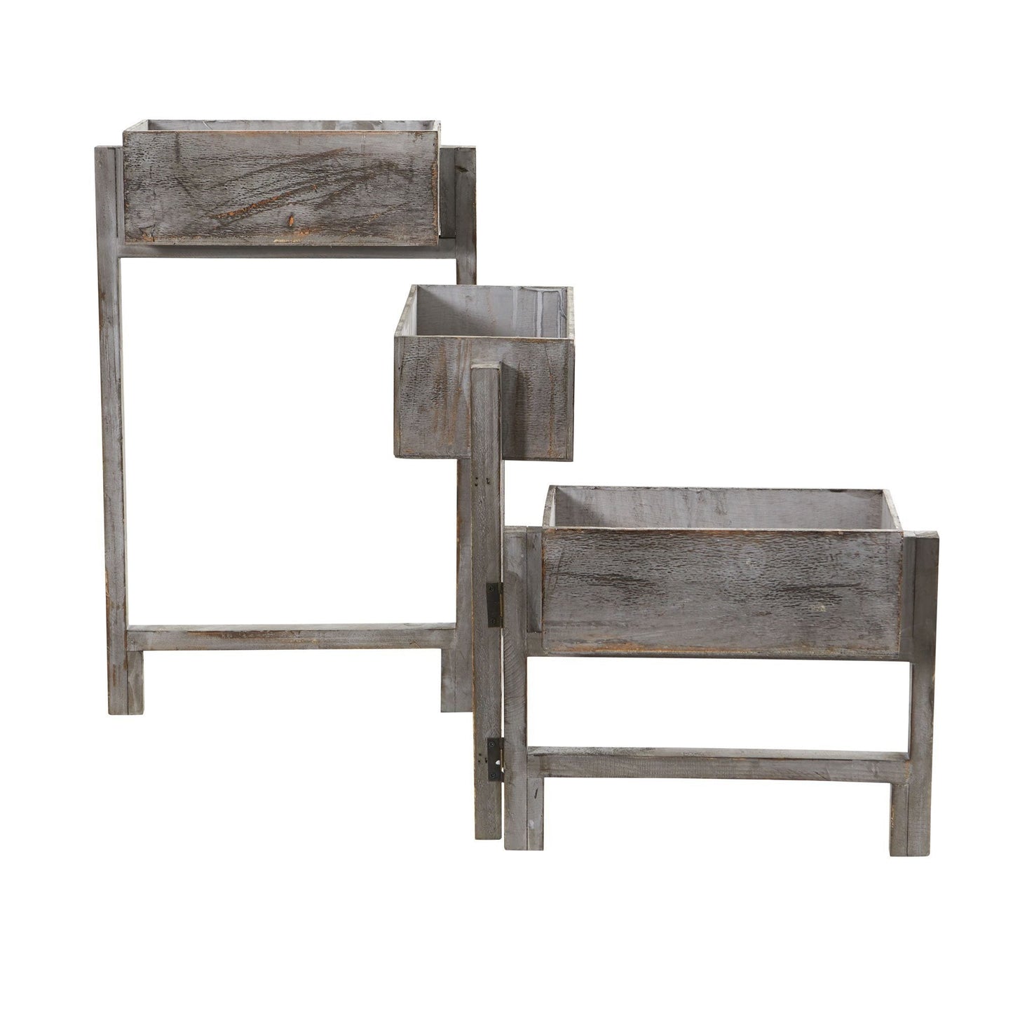 3.5’ Gray Washed Expandable Decorative Planter - Tampa Home & Garden Store