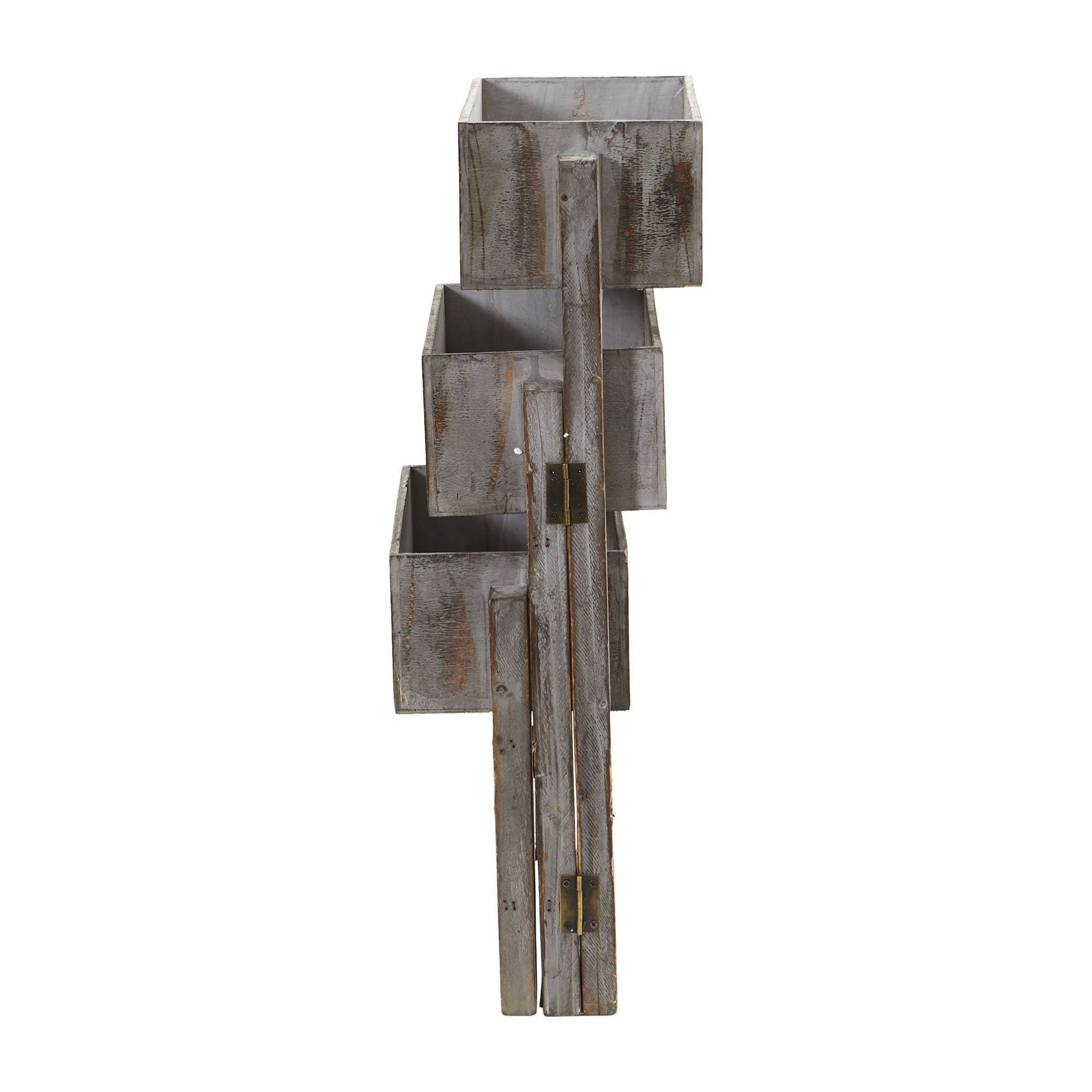 3.5’ Gray Washed Expandable Decorative Planter - Tampa Home & Garden Store