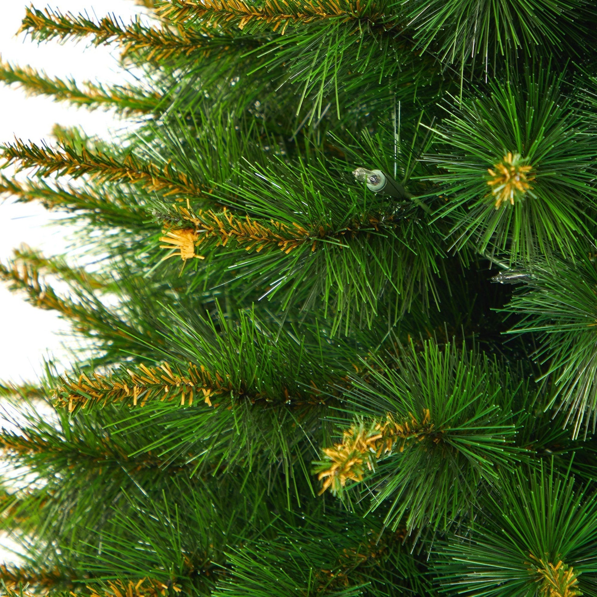 3.5’ New England Pine Artificial Christmas Tree with 50 Clear Lights and 117 Bendable Branches in Iron Colored Urn - Tampa Home & Garden Store