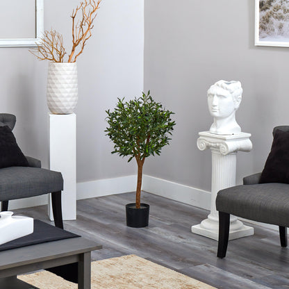 3.5’ Olive Artificial Tree in Nursery Planter - Tampa Home & Garden Store