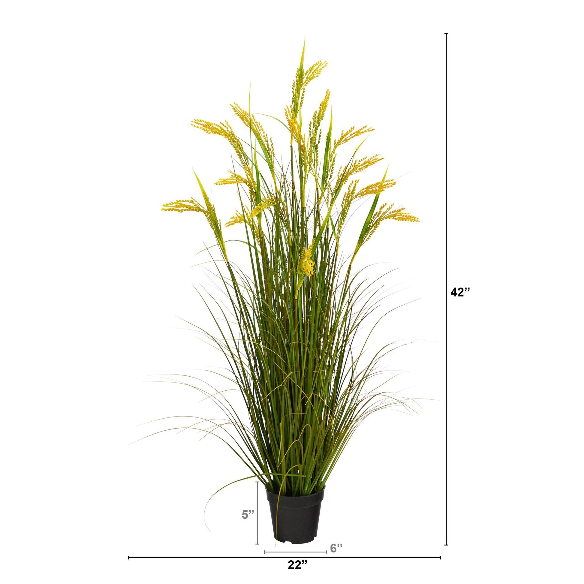 3.5’ Wheat Grain Artificial Plant - Tampa Home & Garden Store