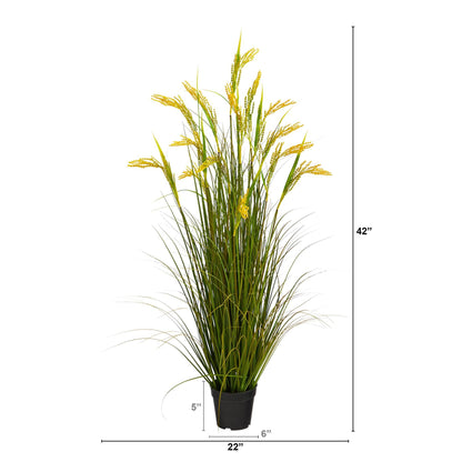 3.5’ Wheat Grain Artificial Plant - Tampa Home & Garden Store