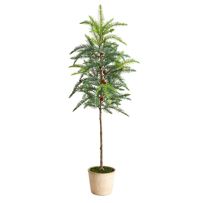 3.5' Winniepeg Artificial Pine Christmas Tree in Decorative Planter - Tampa Home & Garden Store