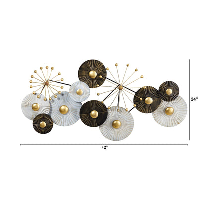 3.5’ x 2’ Urban Layered Metal Wall Art Decor - Tampa Home & Garden Store