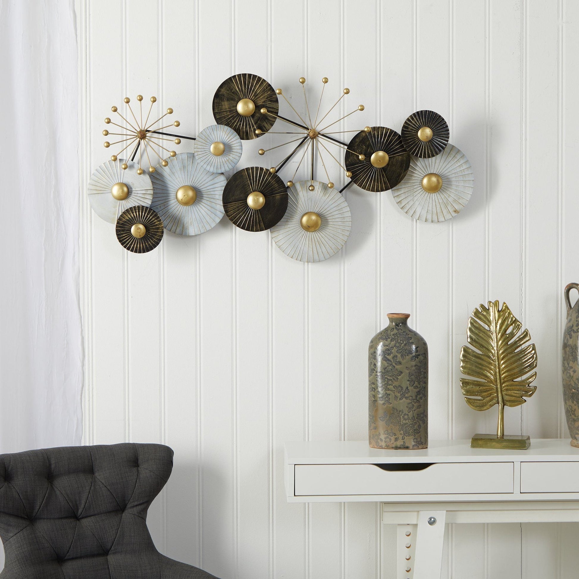 3.5’ x 2’ Urban Layered Metal Wall Art Decor - Tampa Home & Garden Store